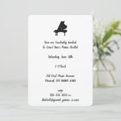 繰り返すグランドピアノリサイタルエレガント 招待状 (スタンド正面)