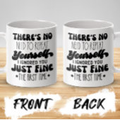 繰り返す必要はないおもしろい引用文 コーヒーマグカップ