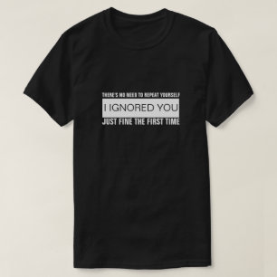 繰り返す必要はない…T-シャツ Tシャツ