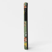 繰り返す花のモチーフの織物 Case-Mate iPhoneケース (裏面/左)