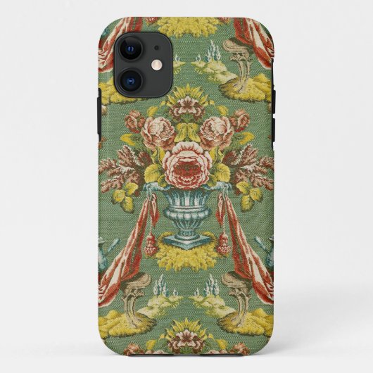 繰り返す花のモチーフの織物 Case-Mate iPhoneケース (裏面)