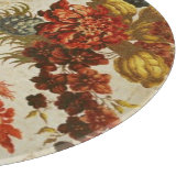 繰り返す花パターンが付いている織物 カッティングボード (角)