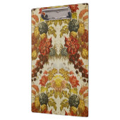 繰り返す花パターンが付いている織物 クリップボード (左)