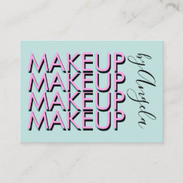 繰り返はっきりしたしメイクサロン爪、 ネイルまつ毛ピンク 名刺