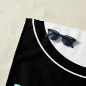 繰り返パーソナライズされたし7文字ビーチ ビーチタオル (インサイチュ)