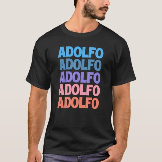 繰り返モダンし文字アドルフォ Tシャツ (正面)