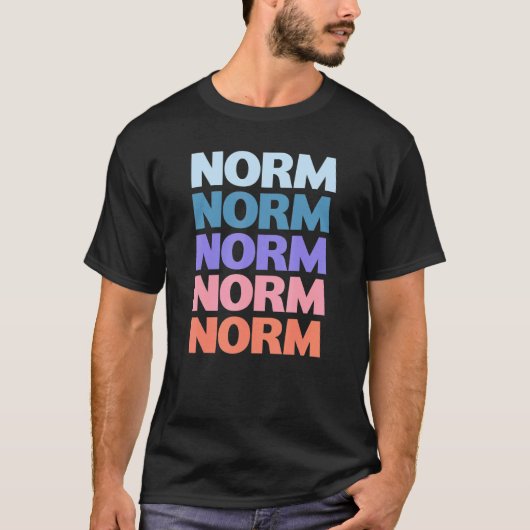 繰り返モダンし文字基準 Tシャツ (正面)