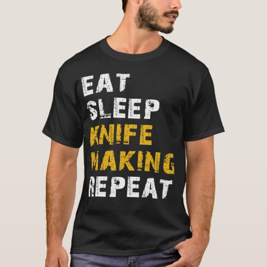 繰り食べ返しを作るスリープナイフ Tシャツ (正面)