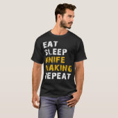 繰り食べ返しを作るスリープナイフ Tシャツ (正面フル)