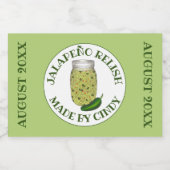 缶で作った唐辛子の風味 フードラベル (シングルラベル)