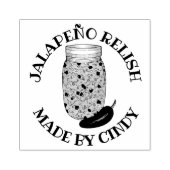 缶で作った唐辛子の風味 ラバースタンプ (インプリント)