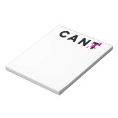 缶のメモ帳にできないで下さい ノートパッド (回転)