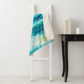  缶の上に海や海の波を描く油絵 シェルパブランケット (インサイチュ)