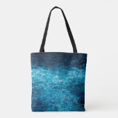 缶の上に海や海の波を描く油絵 トートバッグ (裏面)