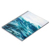 缶の上の海や海の波を示す油絵 ノートブック (左側)