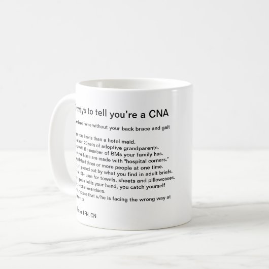 缶をあなたは言う上10の方法 コーヒーマグカップ (正面左)