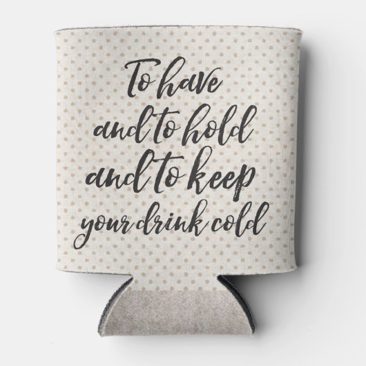 缶を抱え込む 缶クーラー (正面)