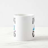 缶を追いかけるバレルレース コーヒーマグカップ (中央)