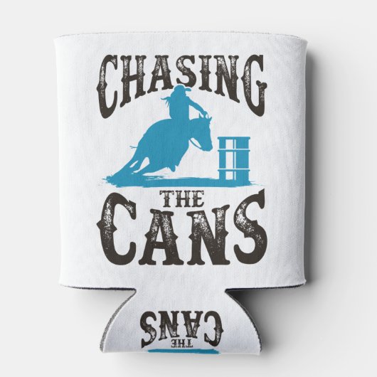 缶を追いかけるバレルレース 缶クーラー (裏面)