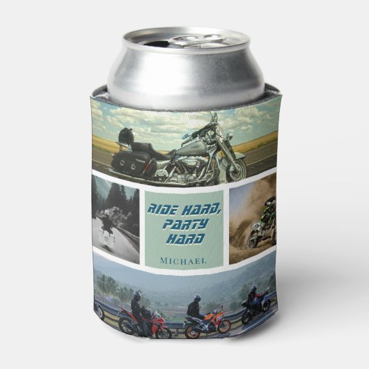 缶クーラーオートバイバイクバイクもしくは自転車に乗る人アクセサリー 缶クーラー (缶正面)