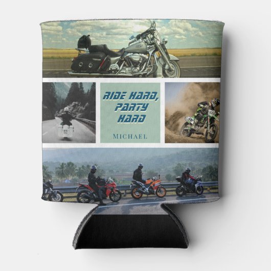 缶クーラーオートバイバイクバイクもしくは自転車に乗る人アクセサリー 缶クーラー (正面)