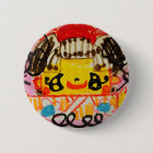 缶バッジ 着物の女の子