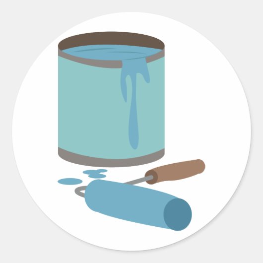 缶絵を描とローラー ラウンドシール (正面)