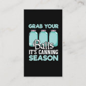 缶詰おもしろいシーズン食品封止引用文 名刺 (正面)