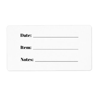 缶詰および食品保管ラベル ラベル