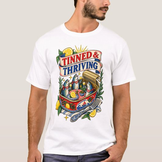 缶詰で栄えるTシャツ Tシャツ (正面)