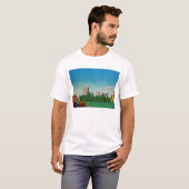 缶詰になる町の眺め Tシャツ (正面フル)