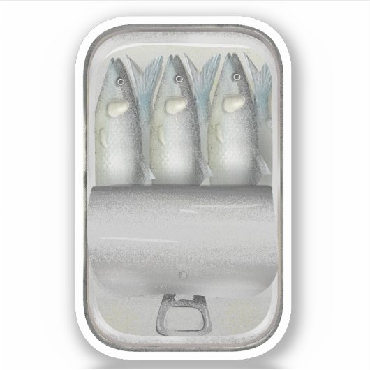 缶詰のイワシ シール (正面)