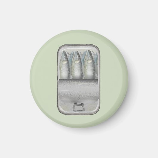 缶詰のイワシ マグネット (正面)