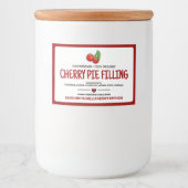 缶詰のチェリー食品ラベル フードラベル (正面)