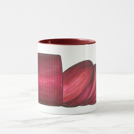 缶詰の感謝祭クランベリーソースホリデーフード マグカップ (中央)