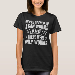 缶詰の虫を開けて虫ばかり出した Tシャツ