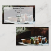 缶詰の野菜カラフル瓶 名刺 (正面/裏面)