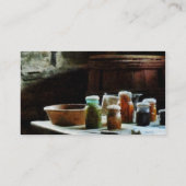 缶詰の野菜カラフル瓶 名刺 (裏面)