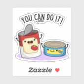 缶詰の食べおもしろい物パンだ シール (シート)