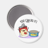 缶詰の食べおもしろい物パンだ マグネット (正面/裏面)