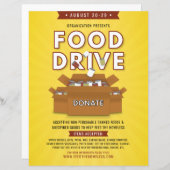 缶詰の食べ物ドライブ食べ物を与えホームレス募金者フライヤー (正面/裏面)