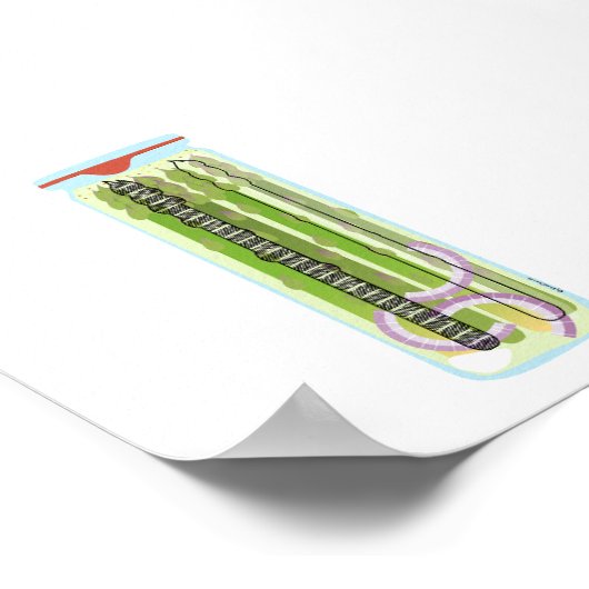 缶詰の食べ物 – Picked Asparagus ポスター (角)