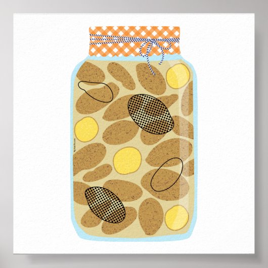 缶詰の食品 – ジャガイモ ポスター (正面)