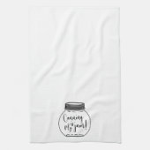 缶詰は私のジャムジャー缶詰シーズンキッチンタオル キッチンタオル (縦)