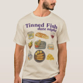 缶詰めの魚のデートの夜ベイビー , 缶詰めの魚 , サーディン Tシャツ (正面)