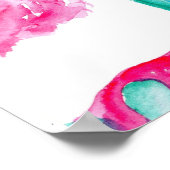 缶詰ジャールポスターにピンク色の牡丹 ポスター (角)