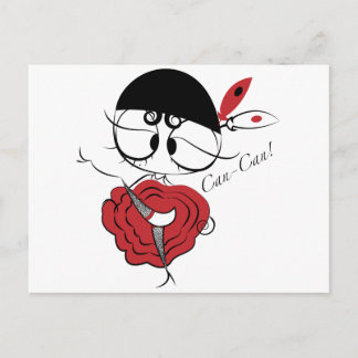 缶詰ダンサーの女の子 ポストカード