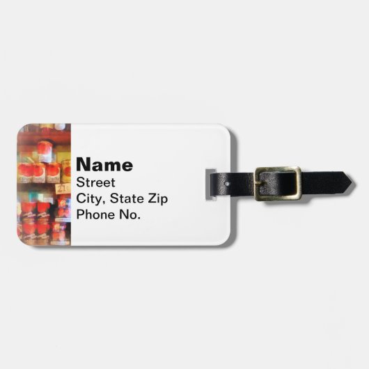 缶詰トマト ラゲッジタグ (正面横)