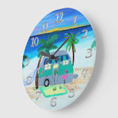 缶詰ハムキャンパーの壁掛け時計 ラージ壁時計 (傾斜)