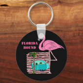 缶詰ハムトラベルトレーラーキーチェーンヴィンテージスズ キーホルダー (正面)